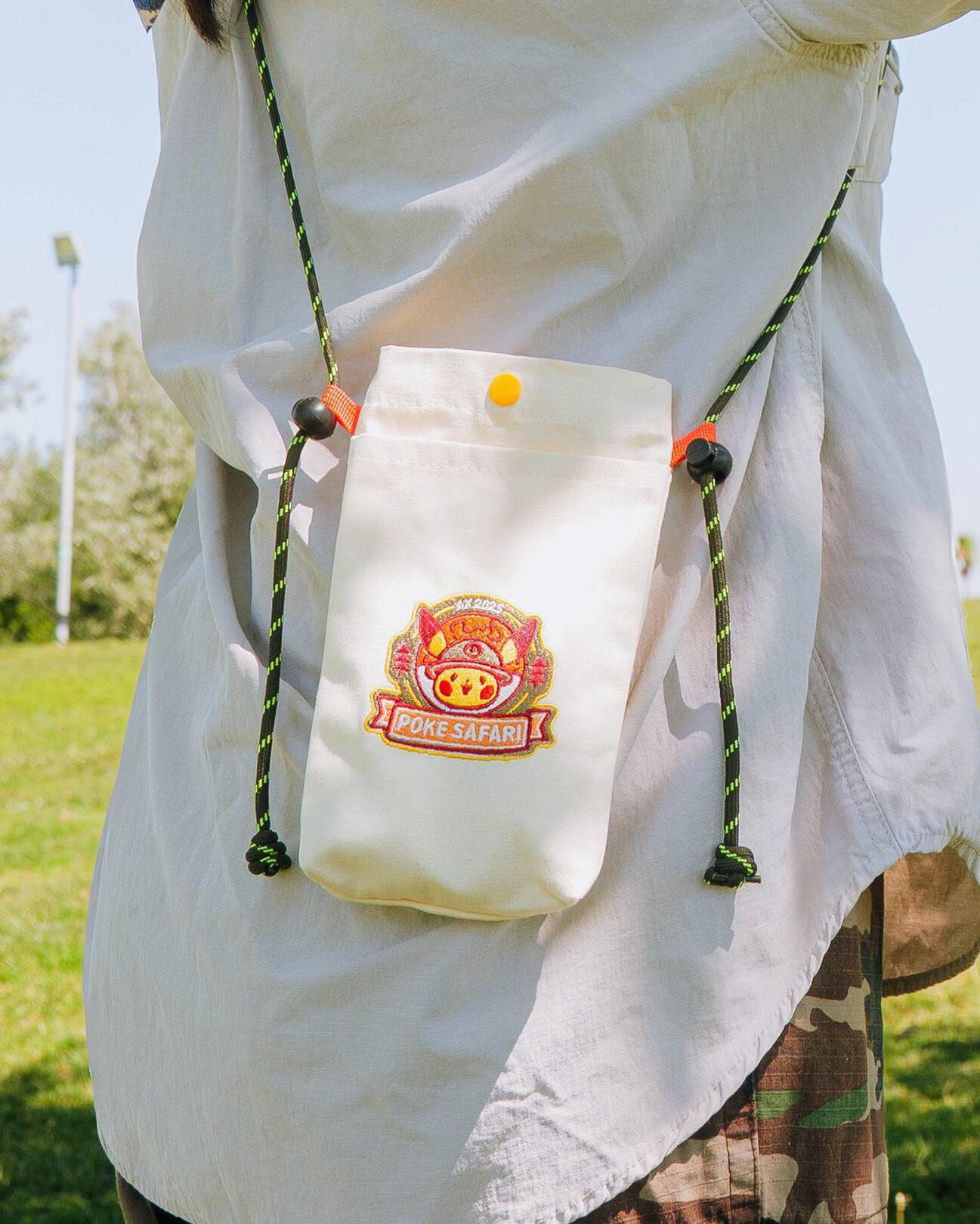 Pokemon Safari Embroidered Crossbody Mini Tote